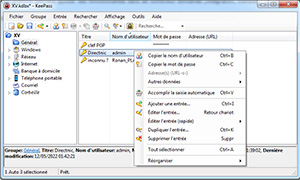 Capture d'écran fenêtre principale